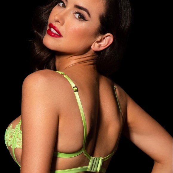 Honey Birdette Amelie Lime Brief Set - Picture 3 of 5